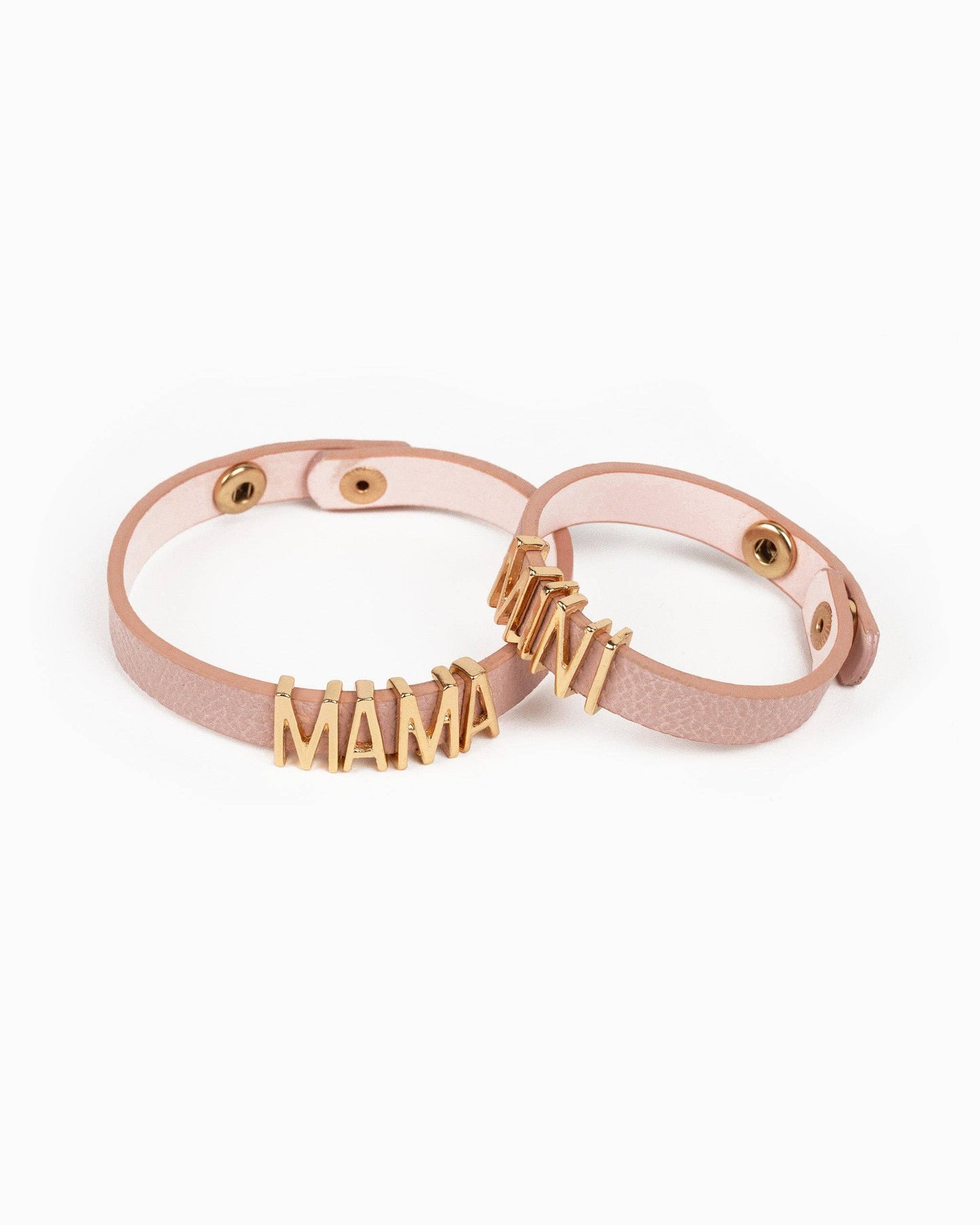 Mother Daughter Matching Leather Bracelets, Set of 2