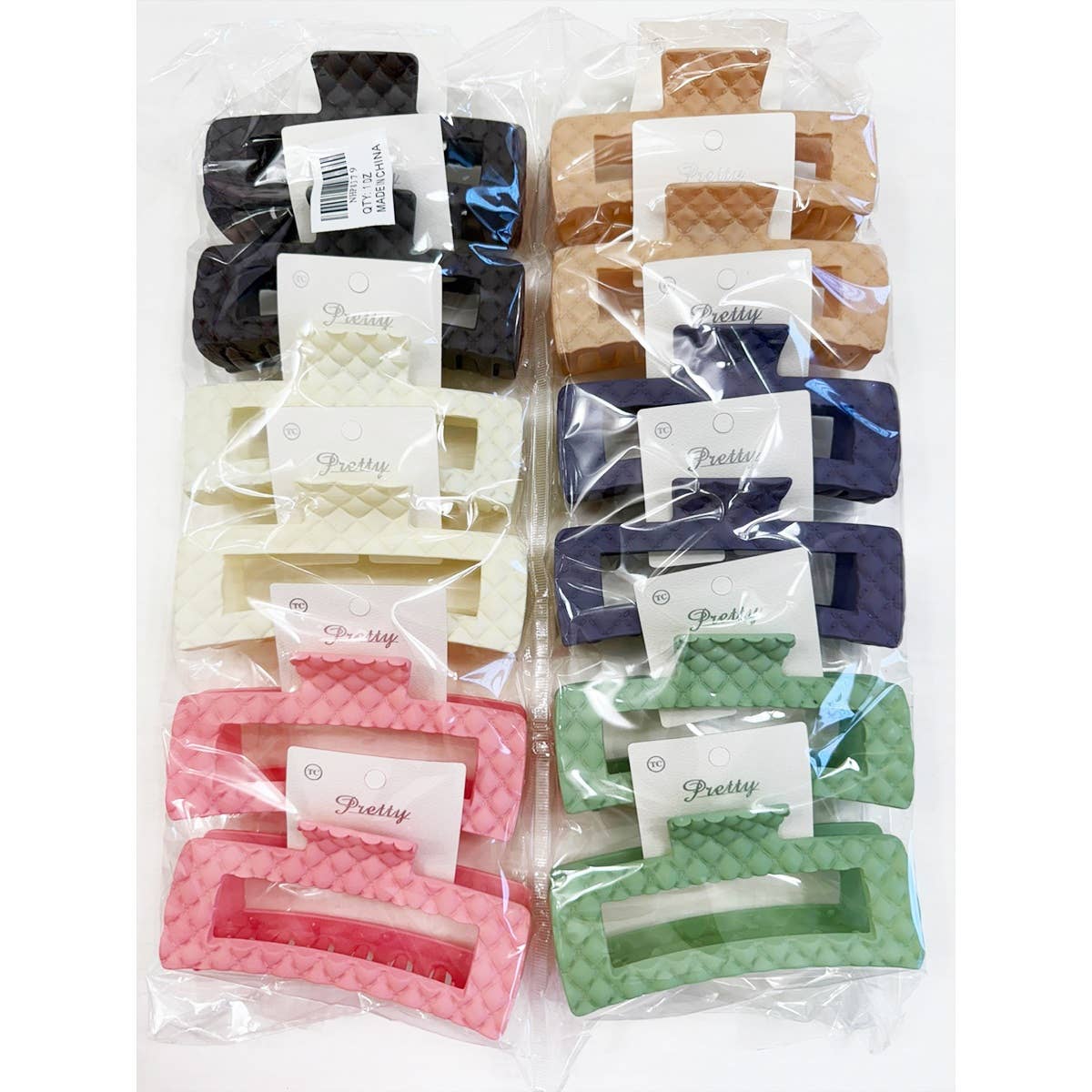 Jumbo Rectangle Hair Claw Clip