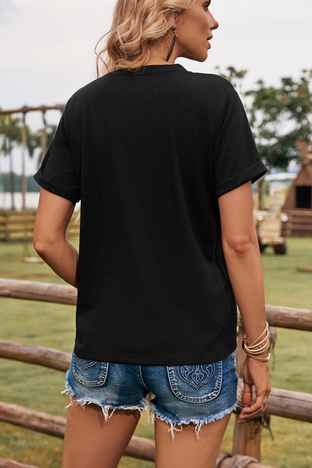 Cow Print Westen Tee