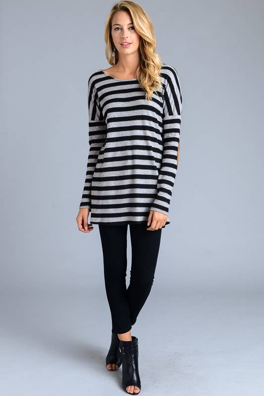 Vanilla Bay Tunic With Elbow Patches