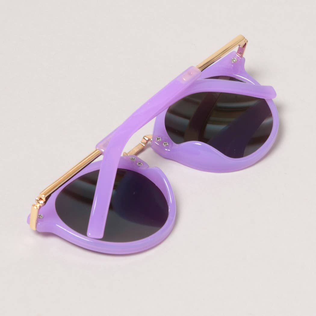 Kid's Round Color Tinted Sunglasses