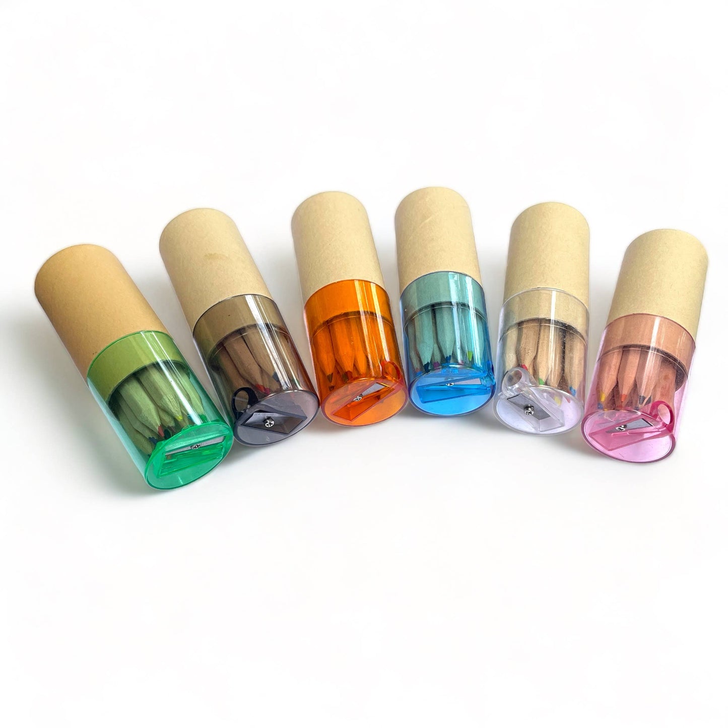 Mini Travel Compact Colored Pencils with Sharpener