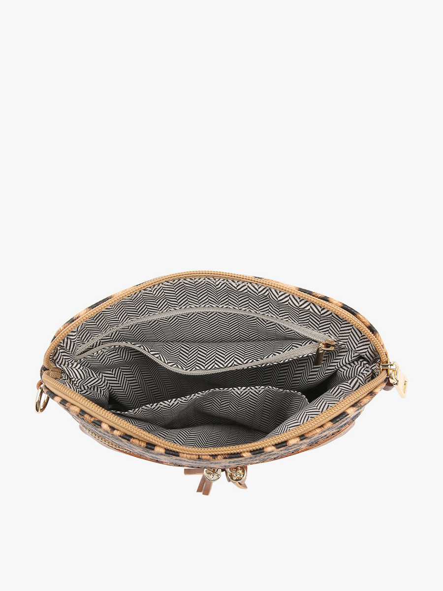 Double Zip Crossbody Bag/Wristlet