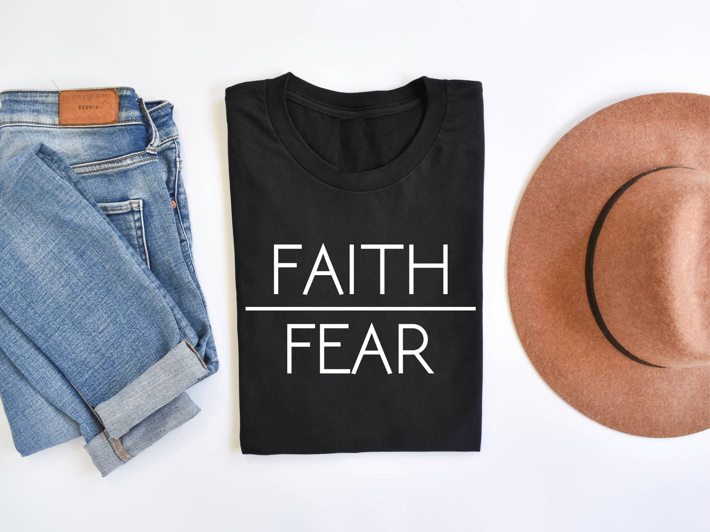 Faith over Fear black graphic tee