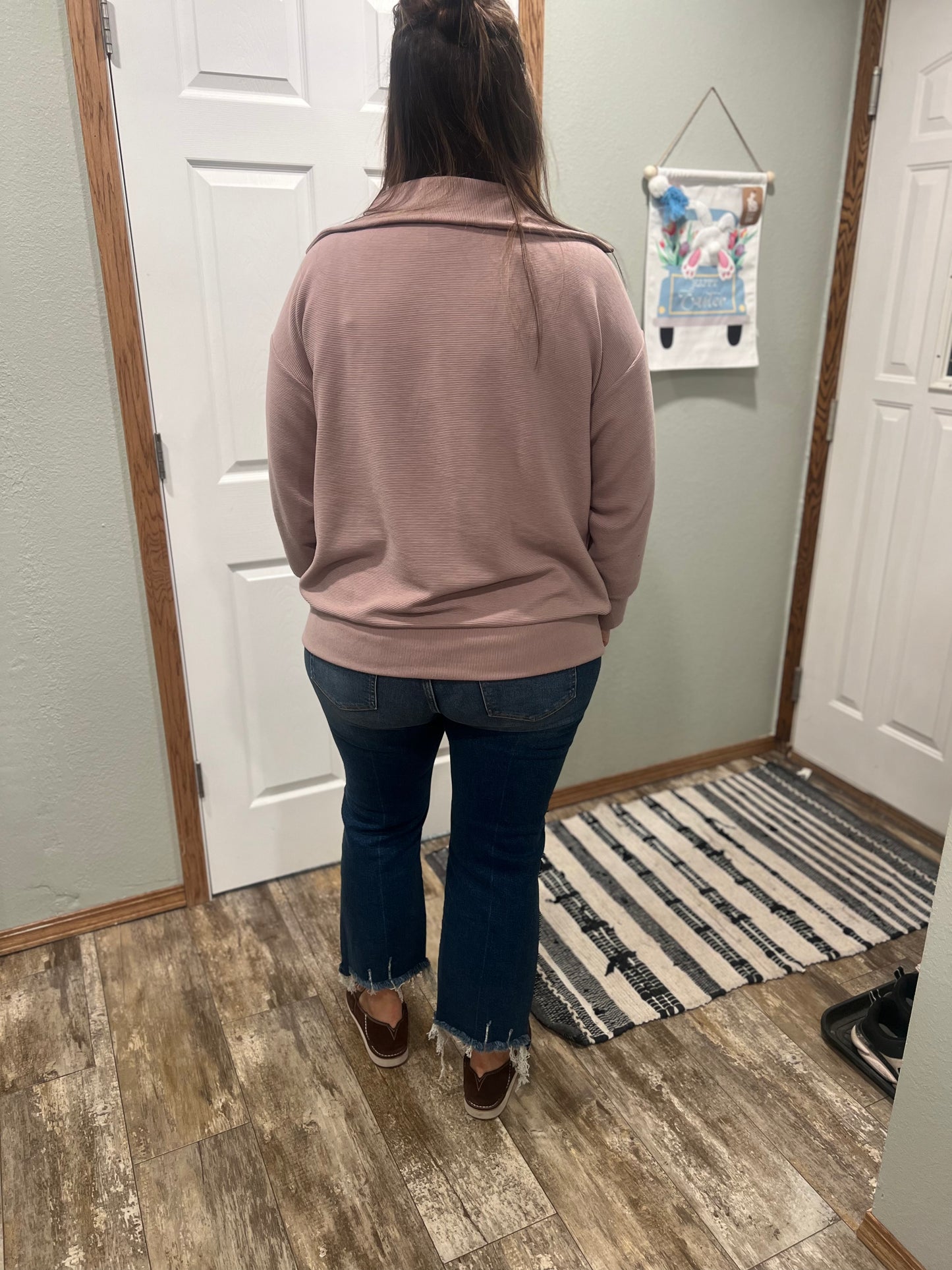 Zenana Cropped Flare Denim Pants