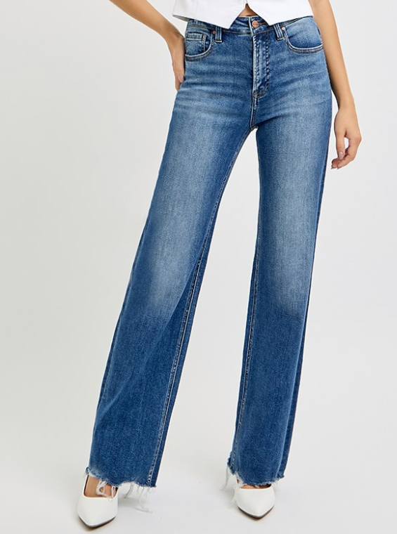 Risen Tummy Control High Rise Wide Leg