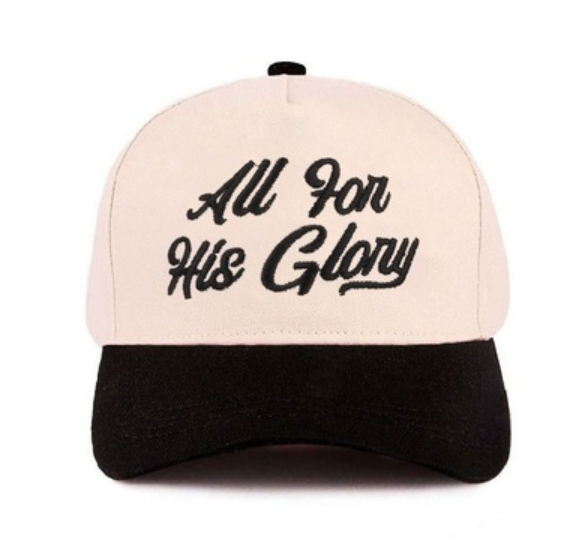 All for his glory two tone cotton hat