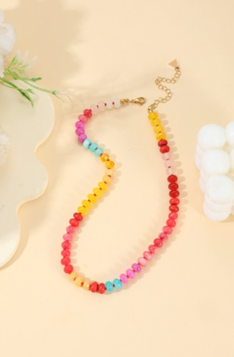 Colorful beaded necklace