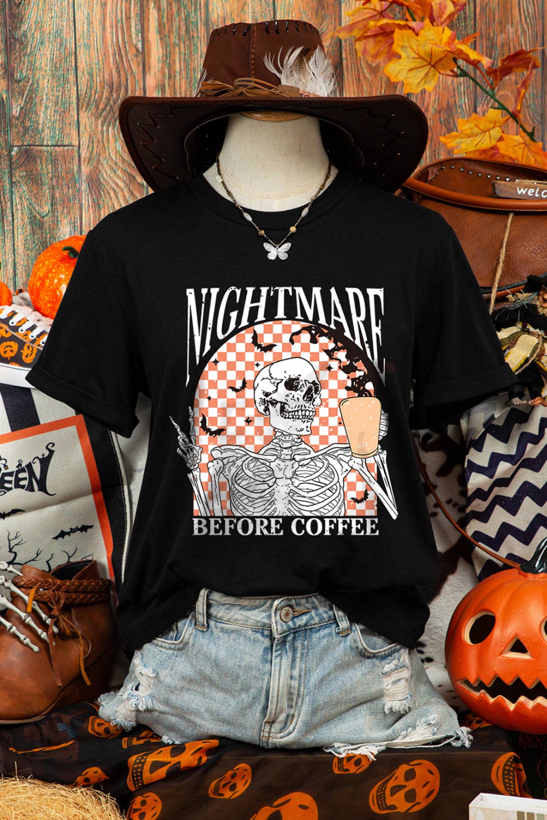 Nightmare before coffee tee
