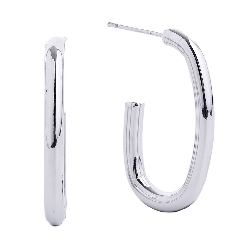 14K Gold-Dipped Hoop Earring