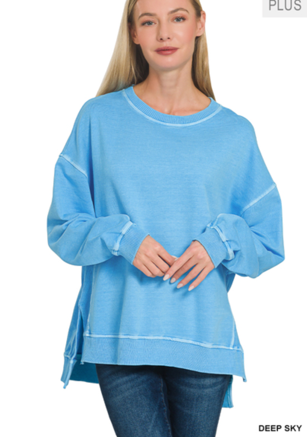 pigment dyed pullover