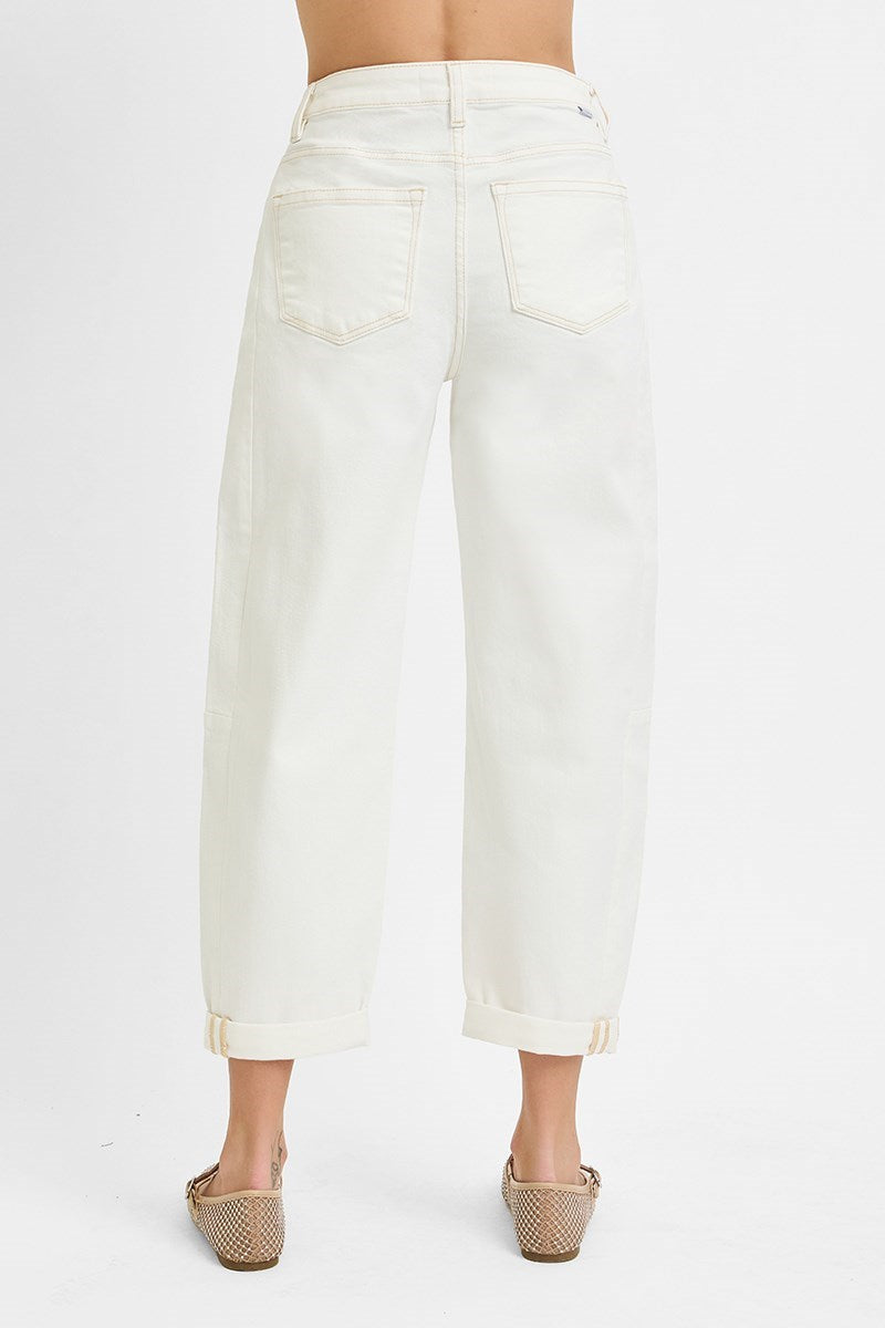 Risen High Rise Barrel Jean