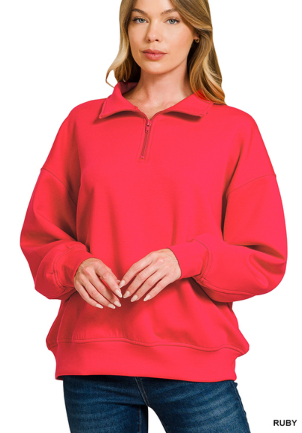 scuba half zip pullover (reg and plus)