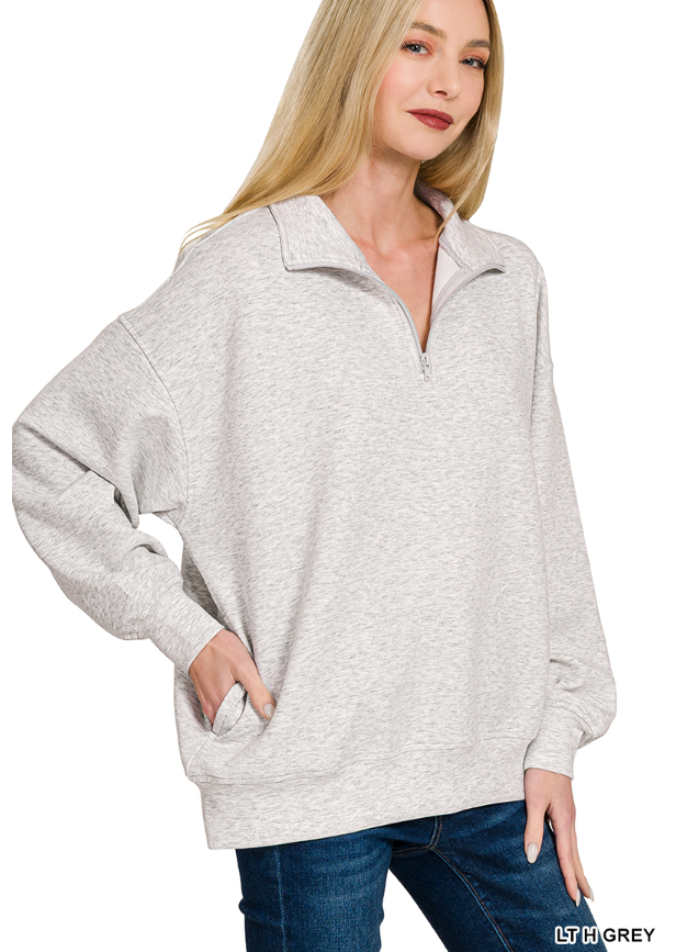 scuba half zip pullover (reg and plus)
