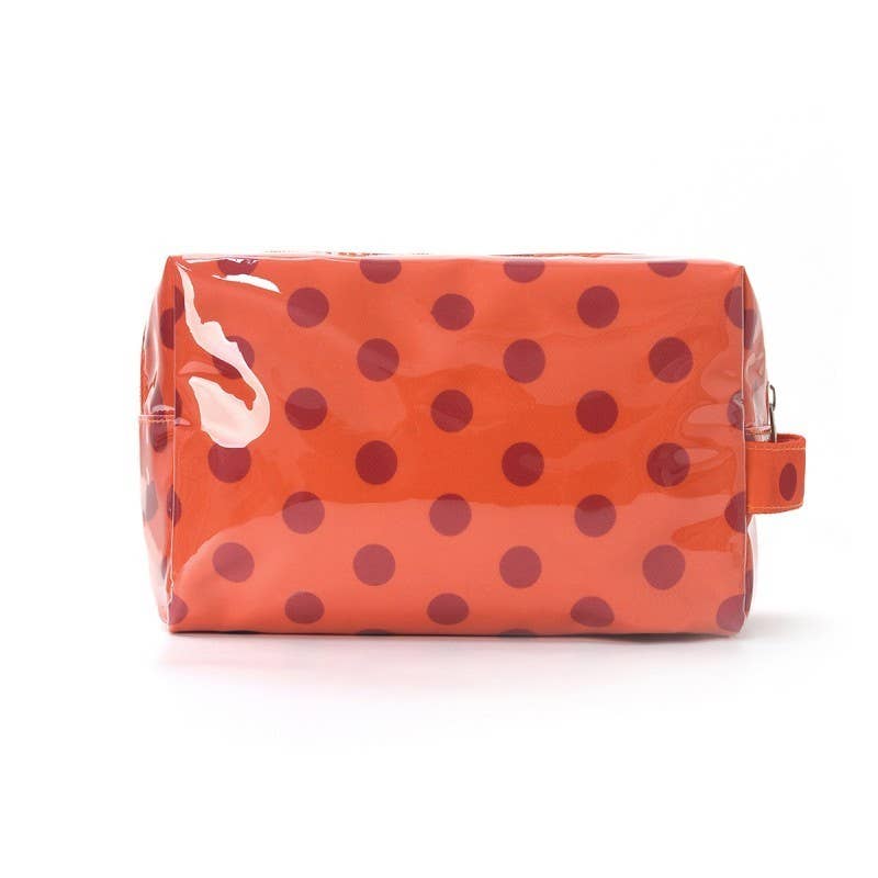 Polka Dot waterproof makeup pouch