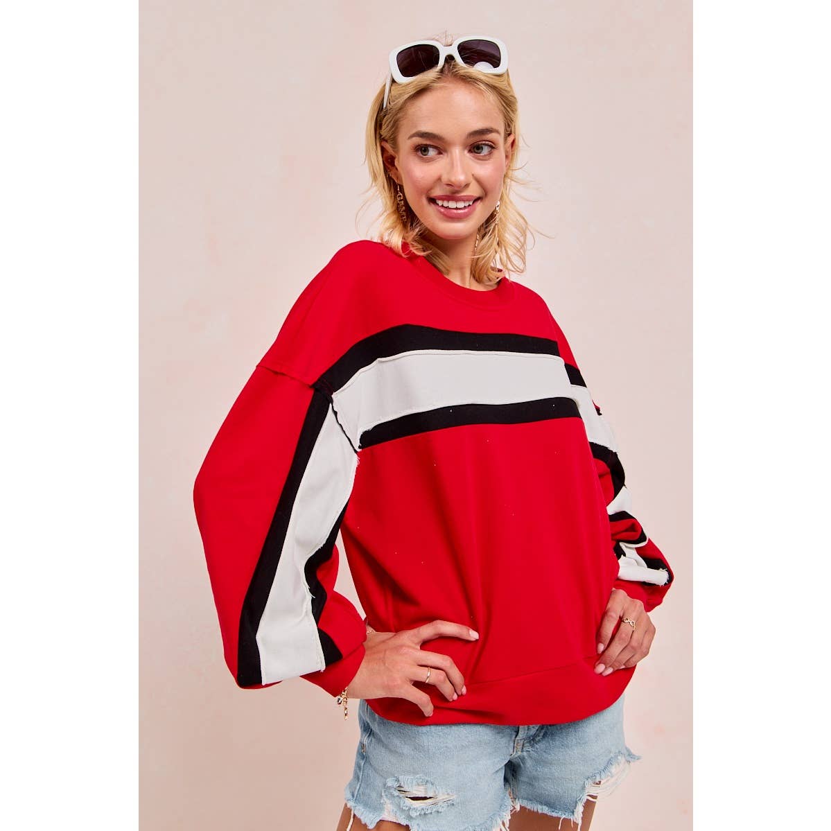 Gameday colorblock top