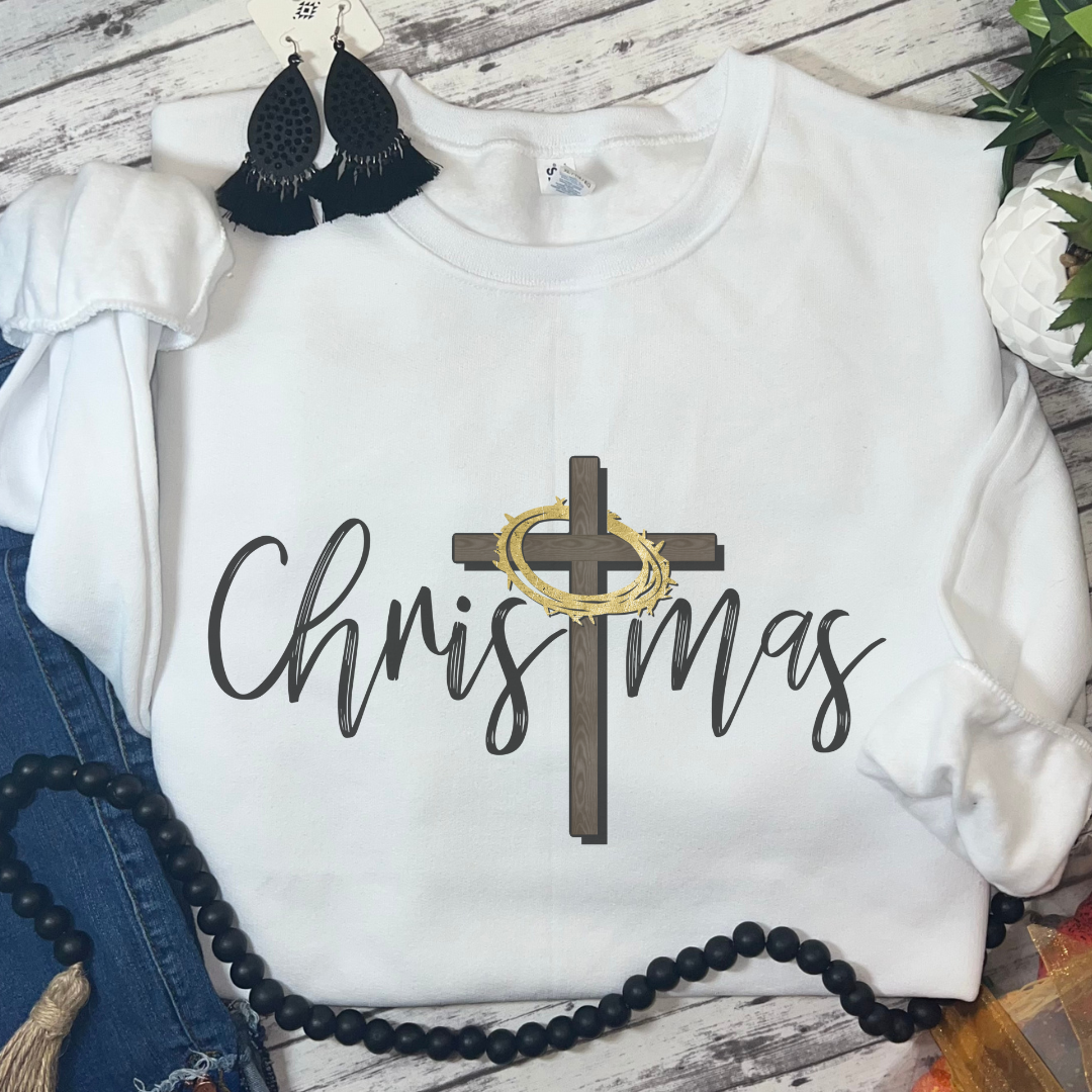 Christmas Cross Sweatshirt  