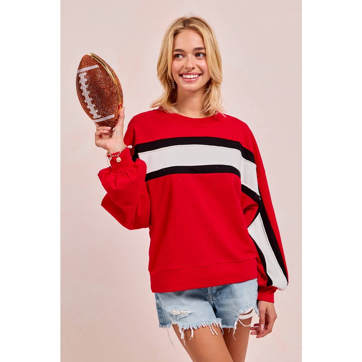 Gameday colorblock top