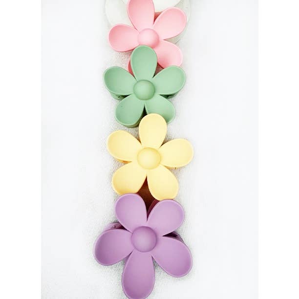 Pastel Tone Daisy Hair Clips
