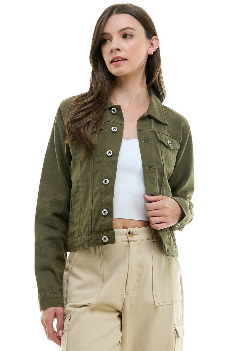 Cotton denim jean jacket