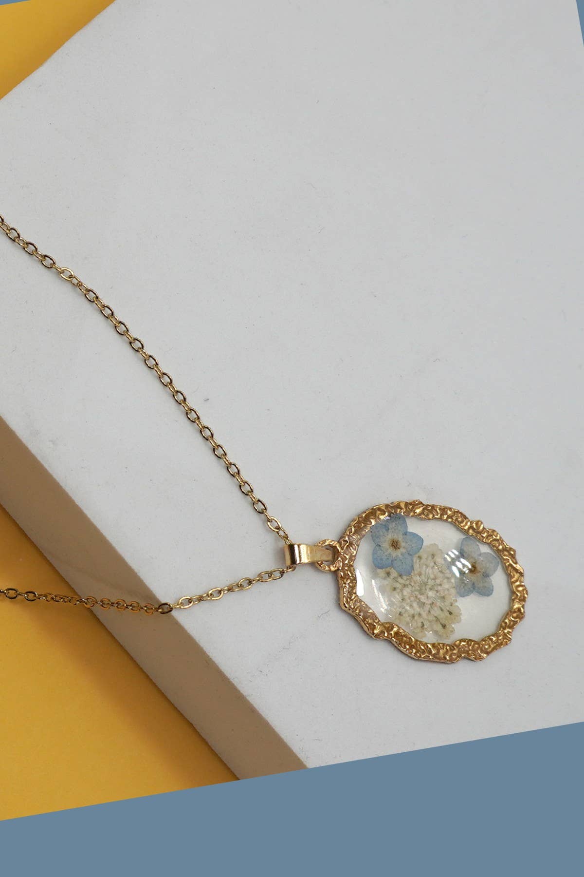 Pressed Floral Necklace
