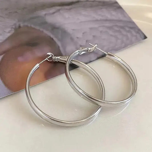 Classic Hoop Earrings in Gold Plated or Silver