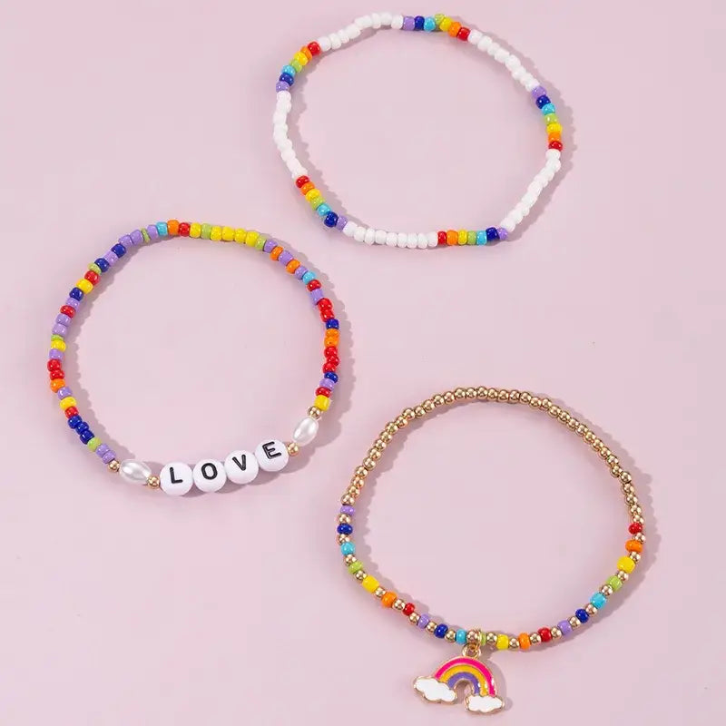 Rainbow Stretch Bracelets
