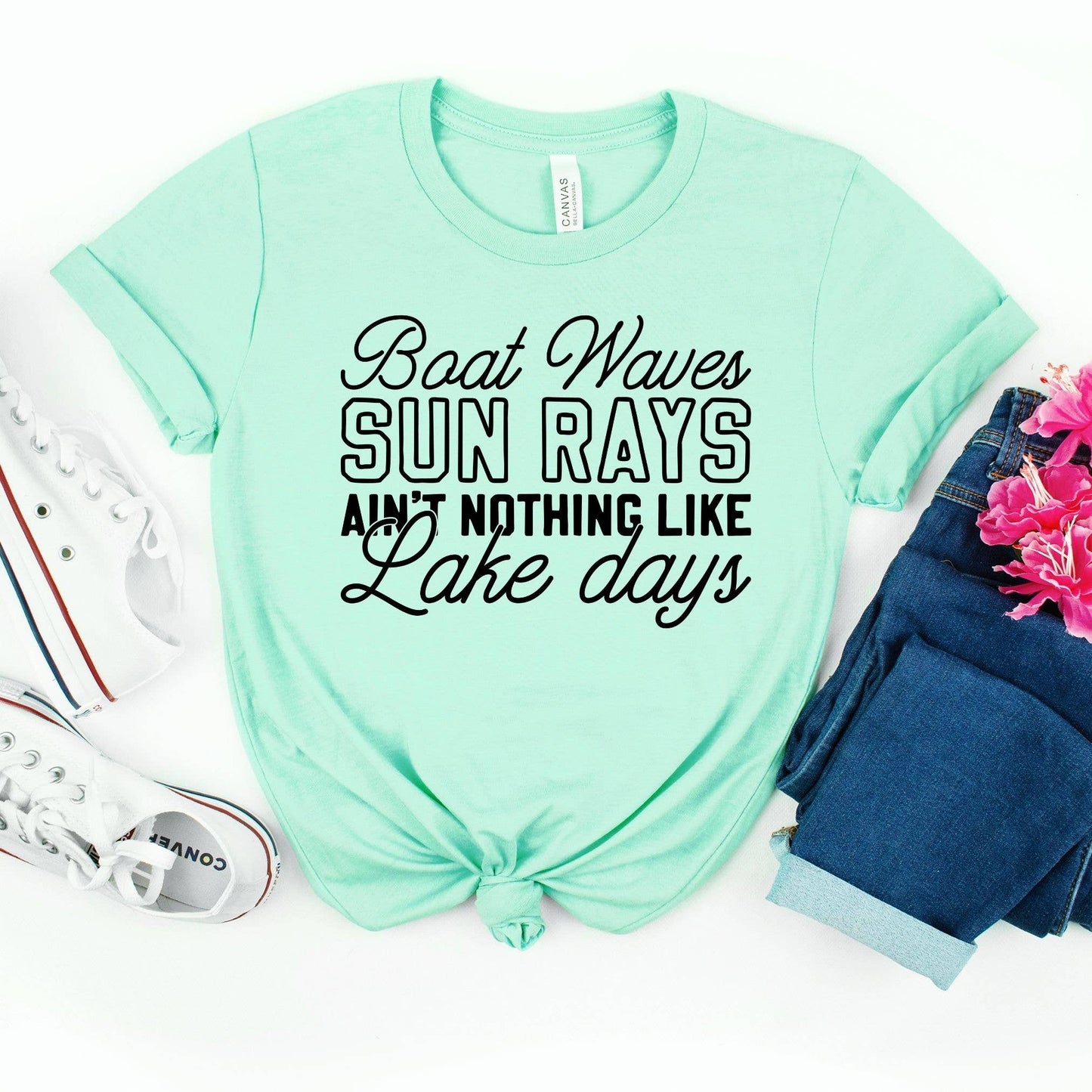 Lake Days Mint Tee