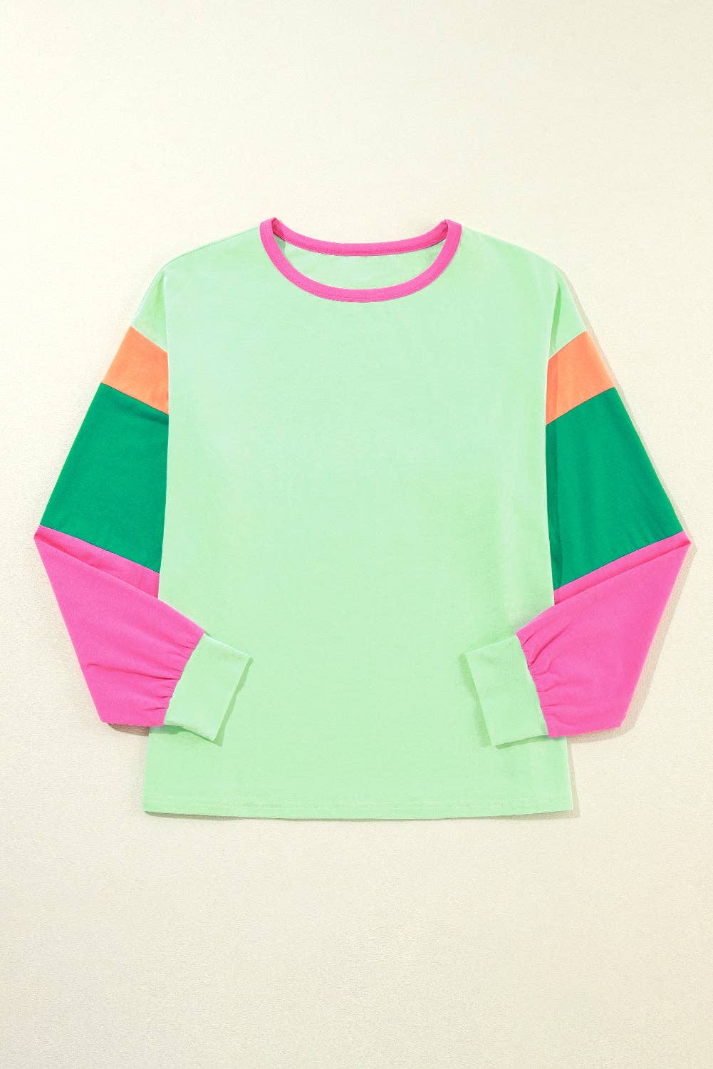 Bold and Bright Color Block Top