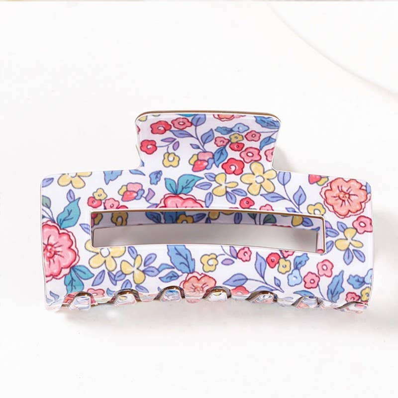Floral Claw Clip
