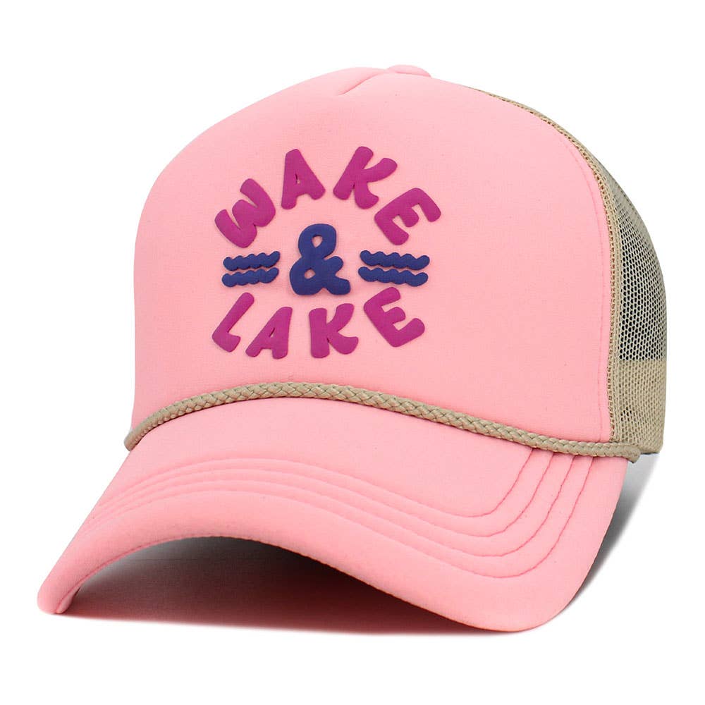 WAKE & LAKE Mesh Back Trucker Hat