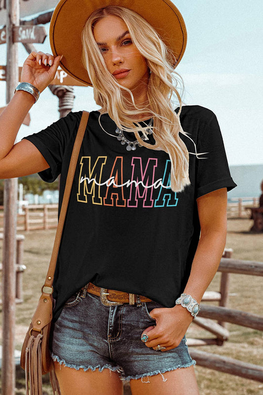 MAMA Crew Neck Graphic Tee