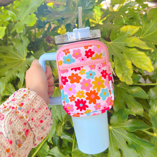 Water Bottle Backpack - Retro Florals