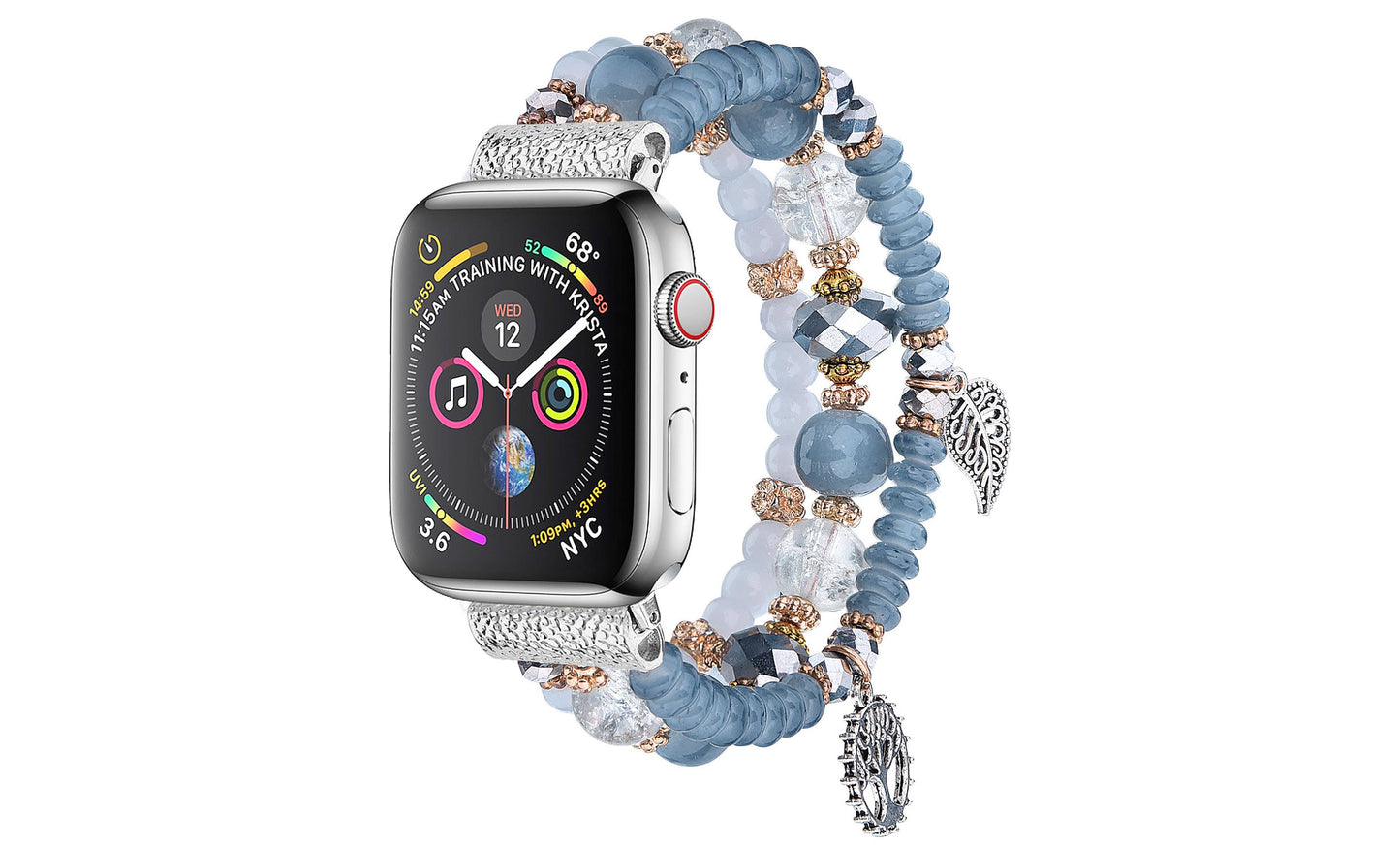 Beaded Apple Watch Elastic Bracelet Band