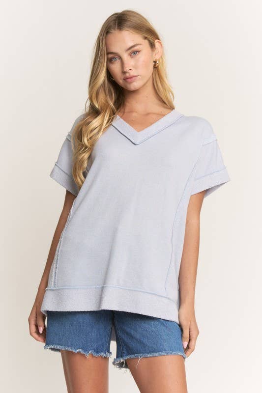 Raw Edge Detail Top
