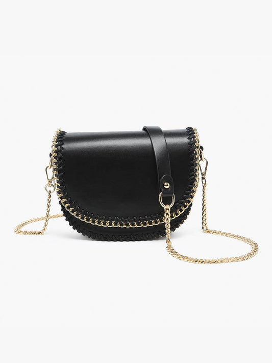 Gold Chain Trim Crossbody