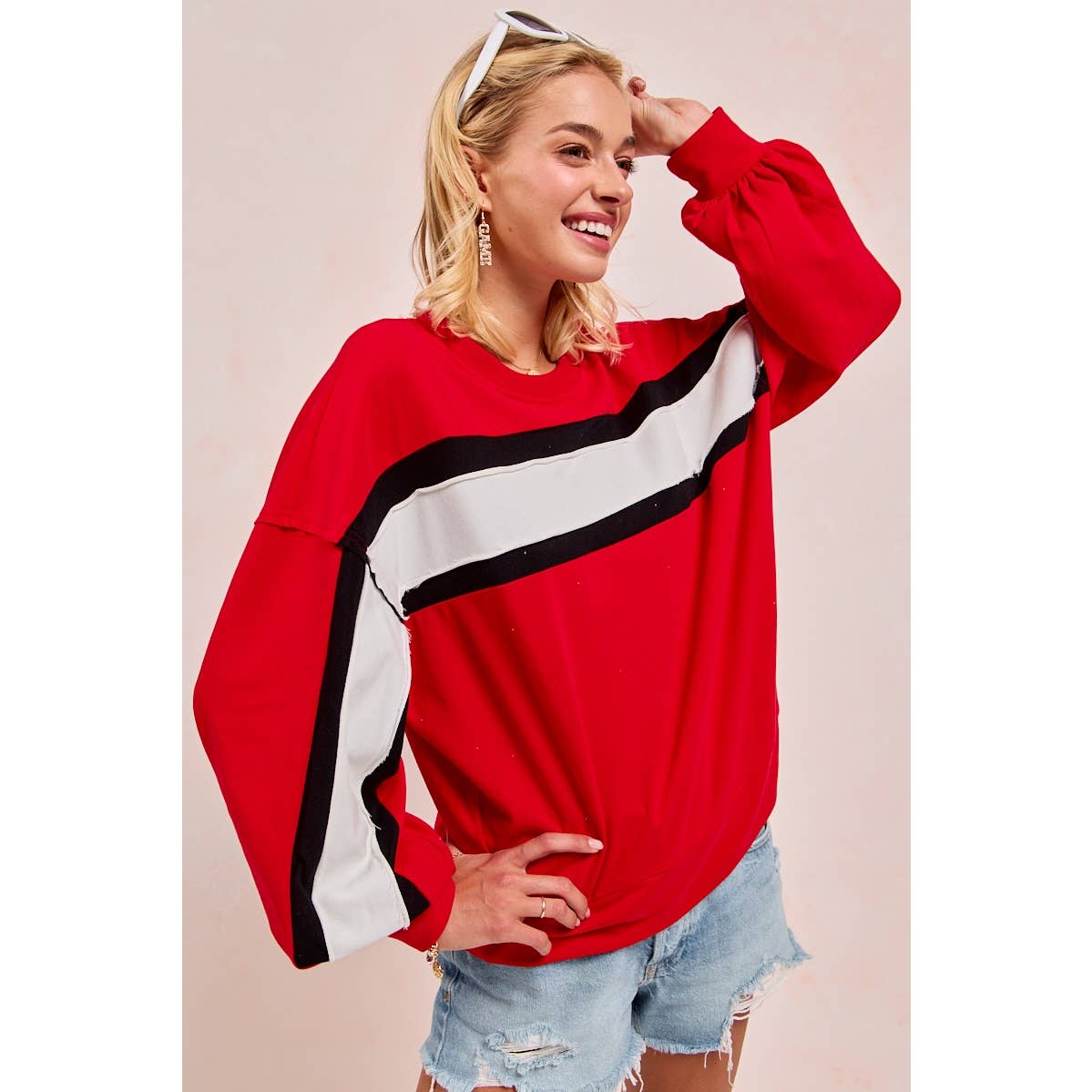 Gameday colorblock top