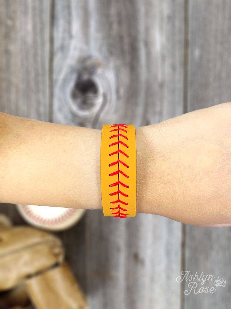 Softball Snap Bracelet