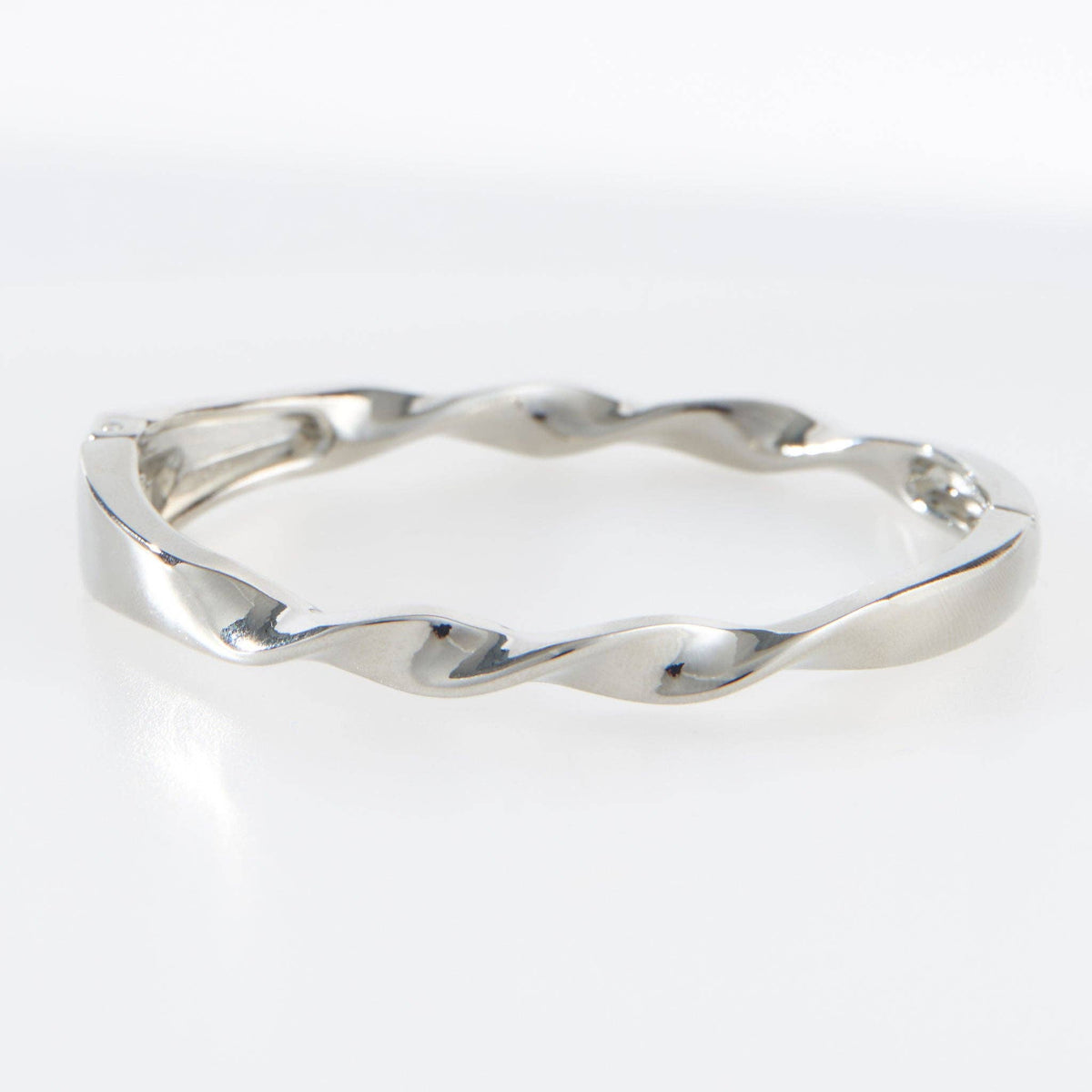 Twisted Hinged Cuff Bracelet