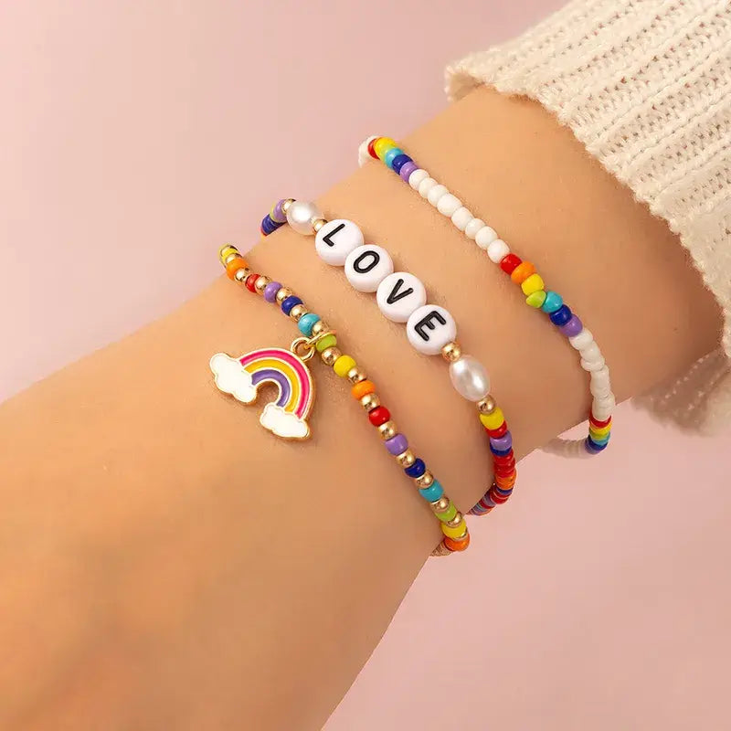 Rainbow Stretch Bracelets