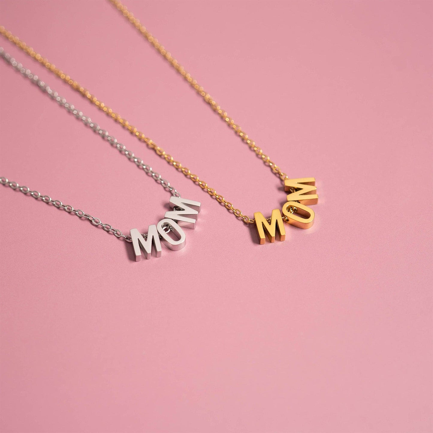 18K Gold Stainless Steel Mom Necklace