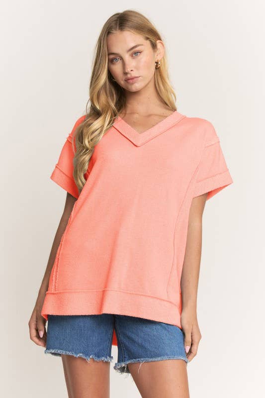 Raw Edge Detail Top