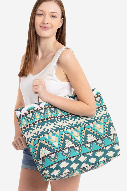 Aztec Pattern Tote Bag