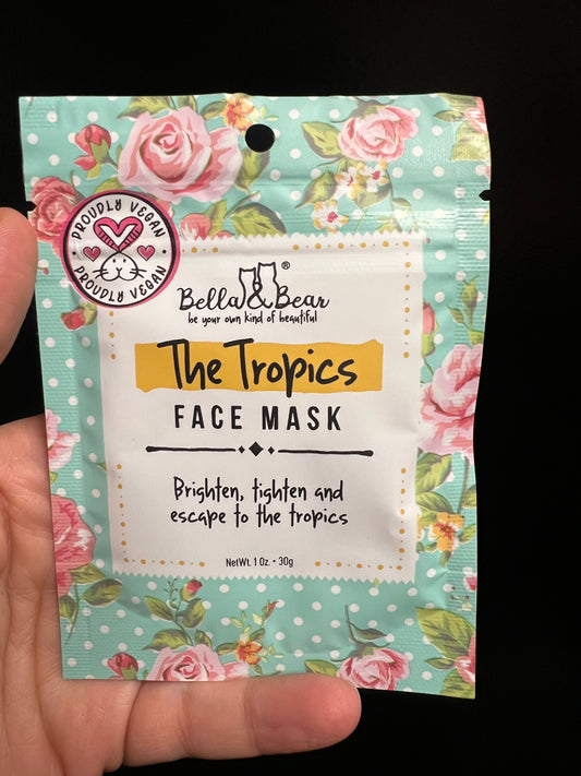 Bella and Bear Face Mask The Tropics