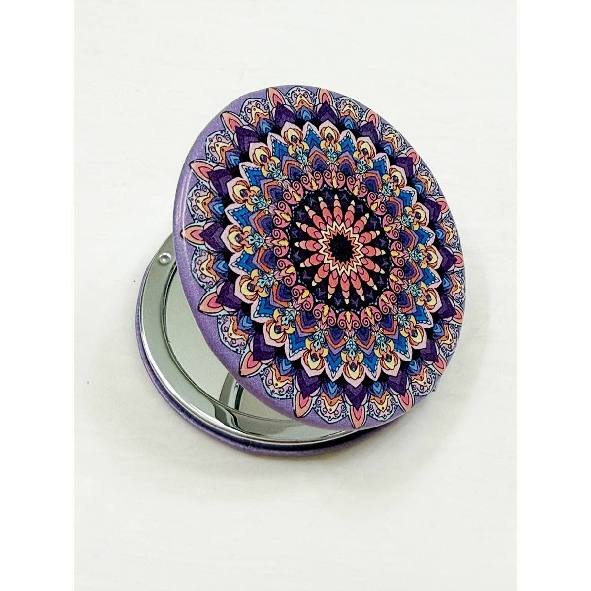 Mandala Double Sided Circle Cosmetic Mirror