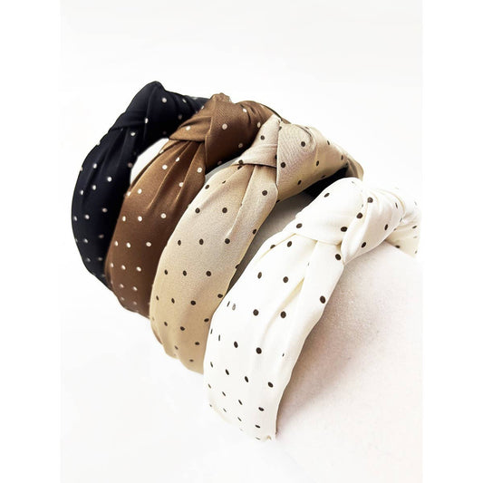 Polka Dot Knotted Headband