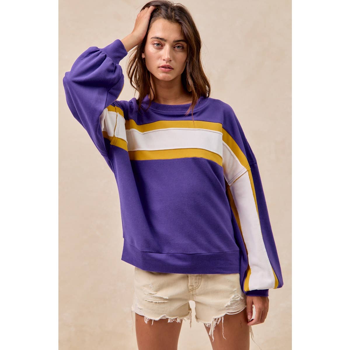 Gameday colorblock top