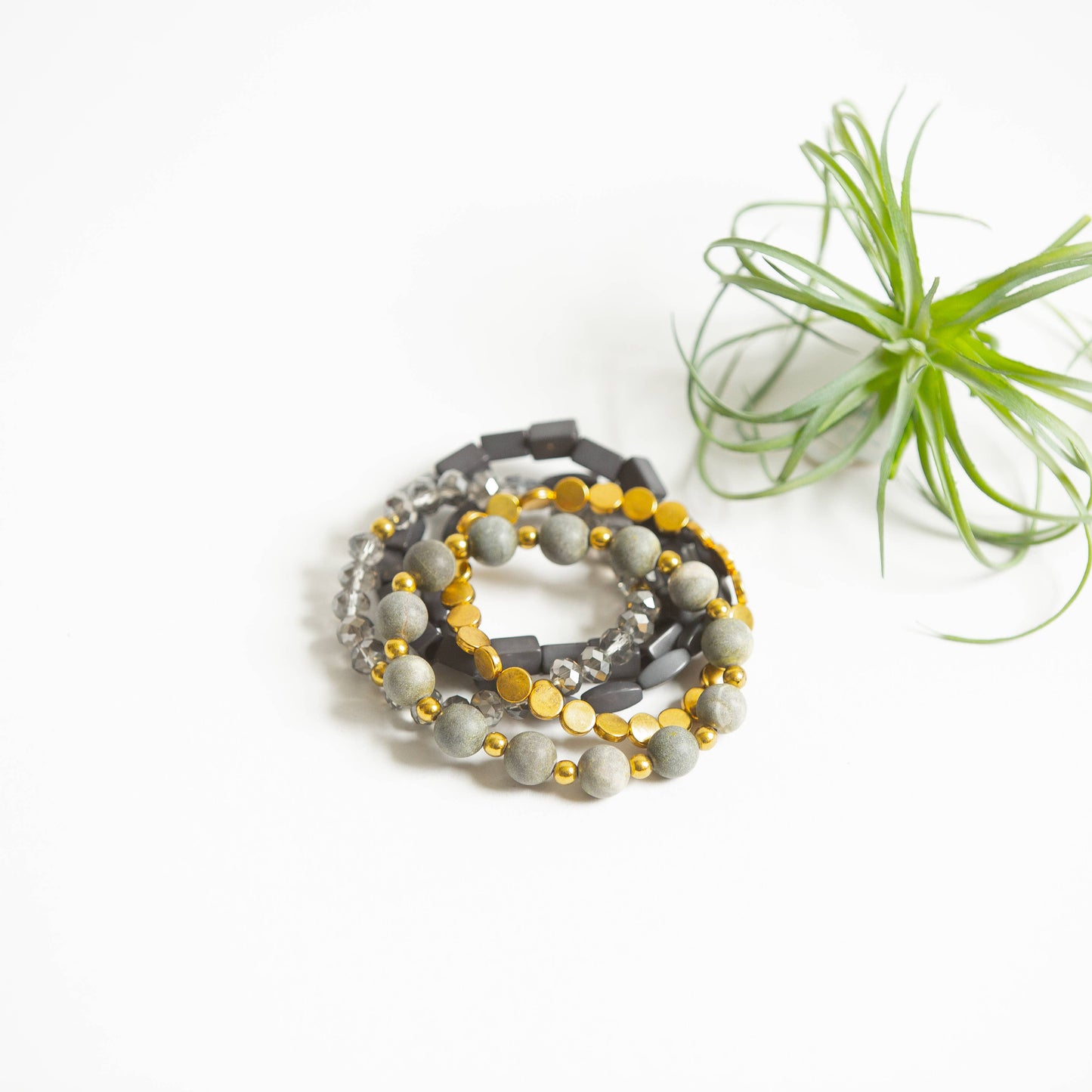 Lauren Bracelet Set - Slate
