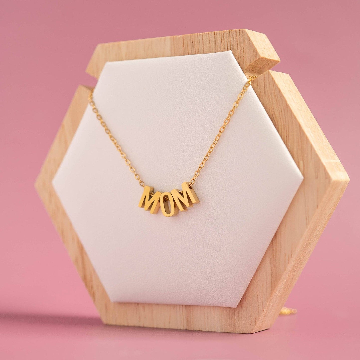 18K Gold Stainless Steel Mom Necklace