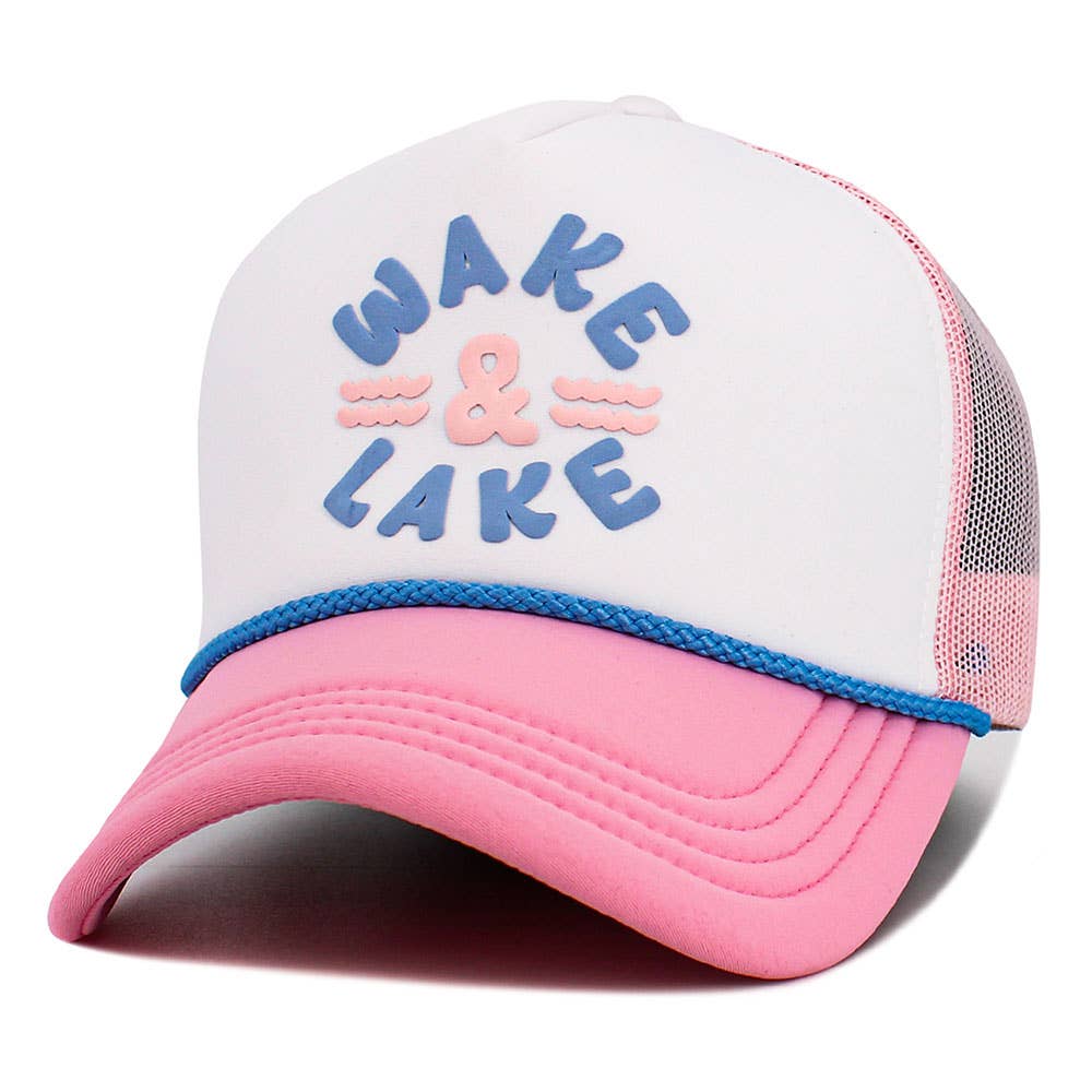 WAKE & LAKE Mesh Back Trucker Hat